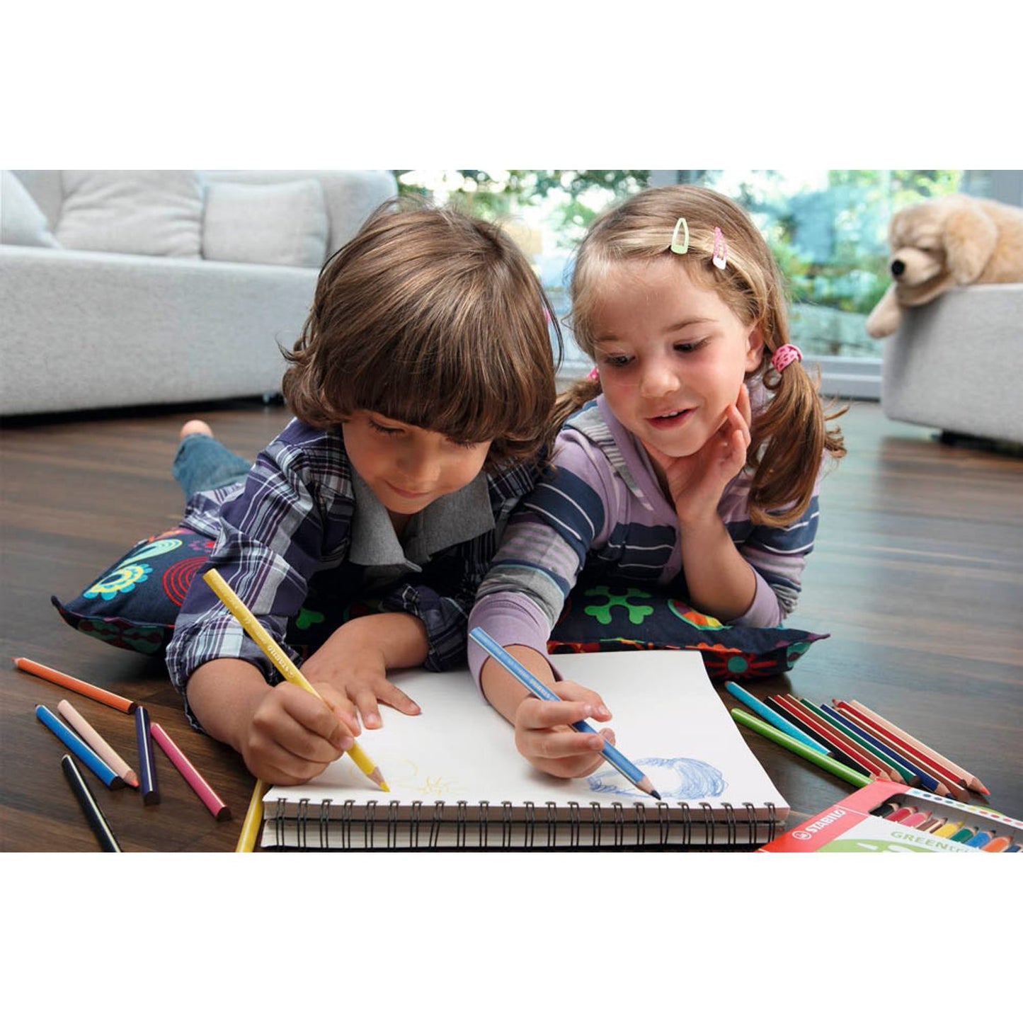 STABILO GREENtrio Buntstifte farbsortiert | 6203/12 | 1 Pack = 12 St.
