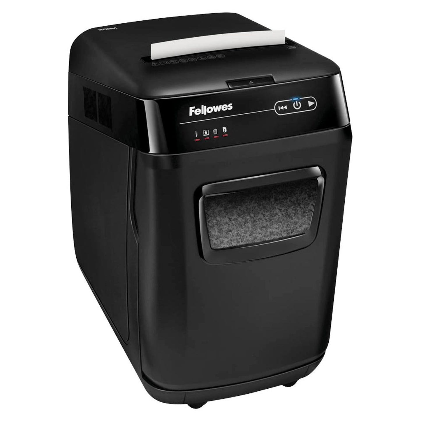 Fellowes AutoMax 200M Aktenvernichter mit Partikelschnitt P-5, 2 x 14 mm, bis , schwarz | 4656301