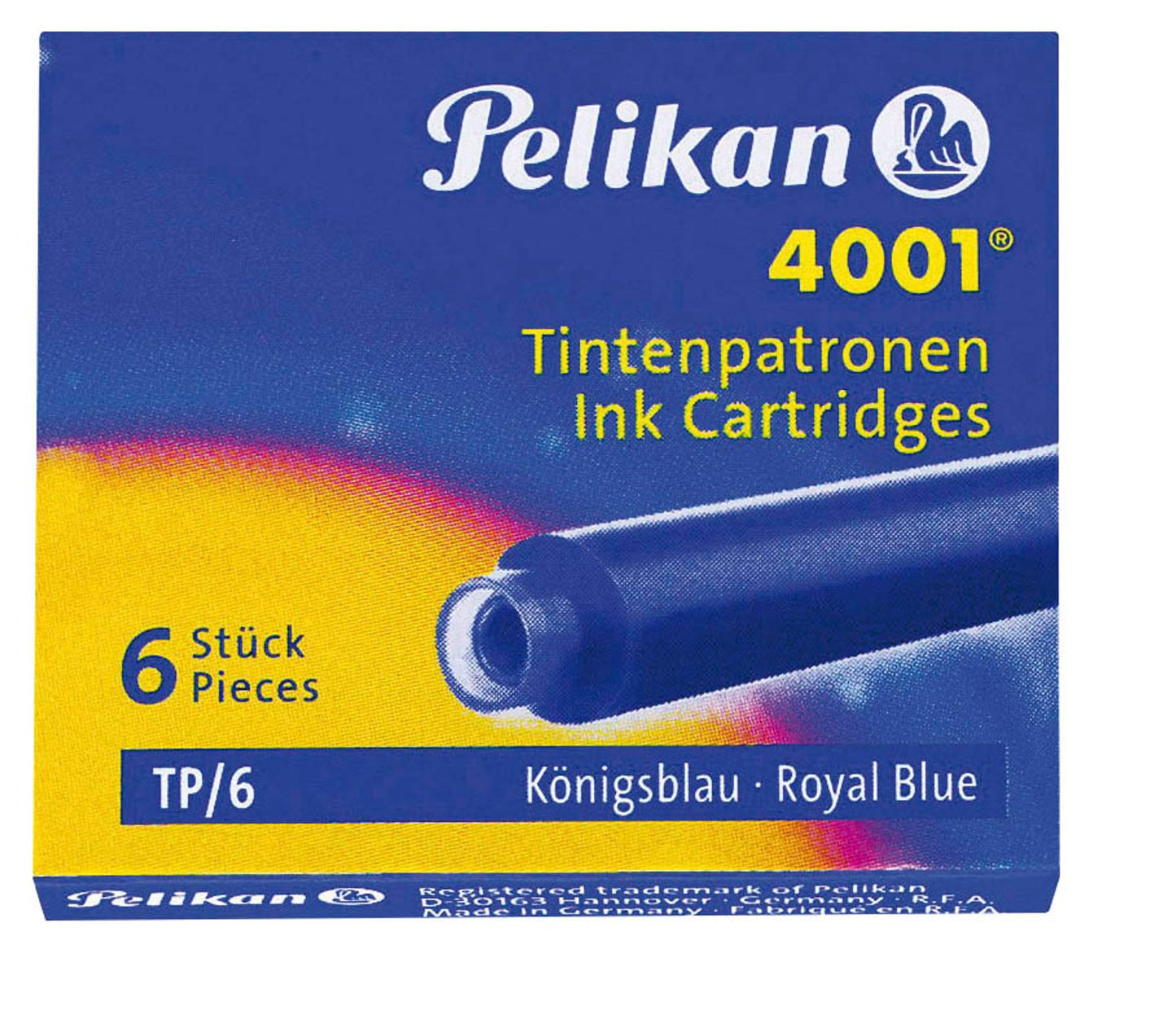 Pelikan 4001 TP/6 Tintenpatronen für Füller 6 St.