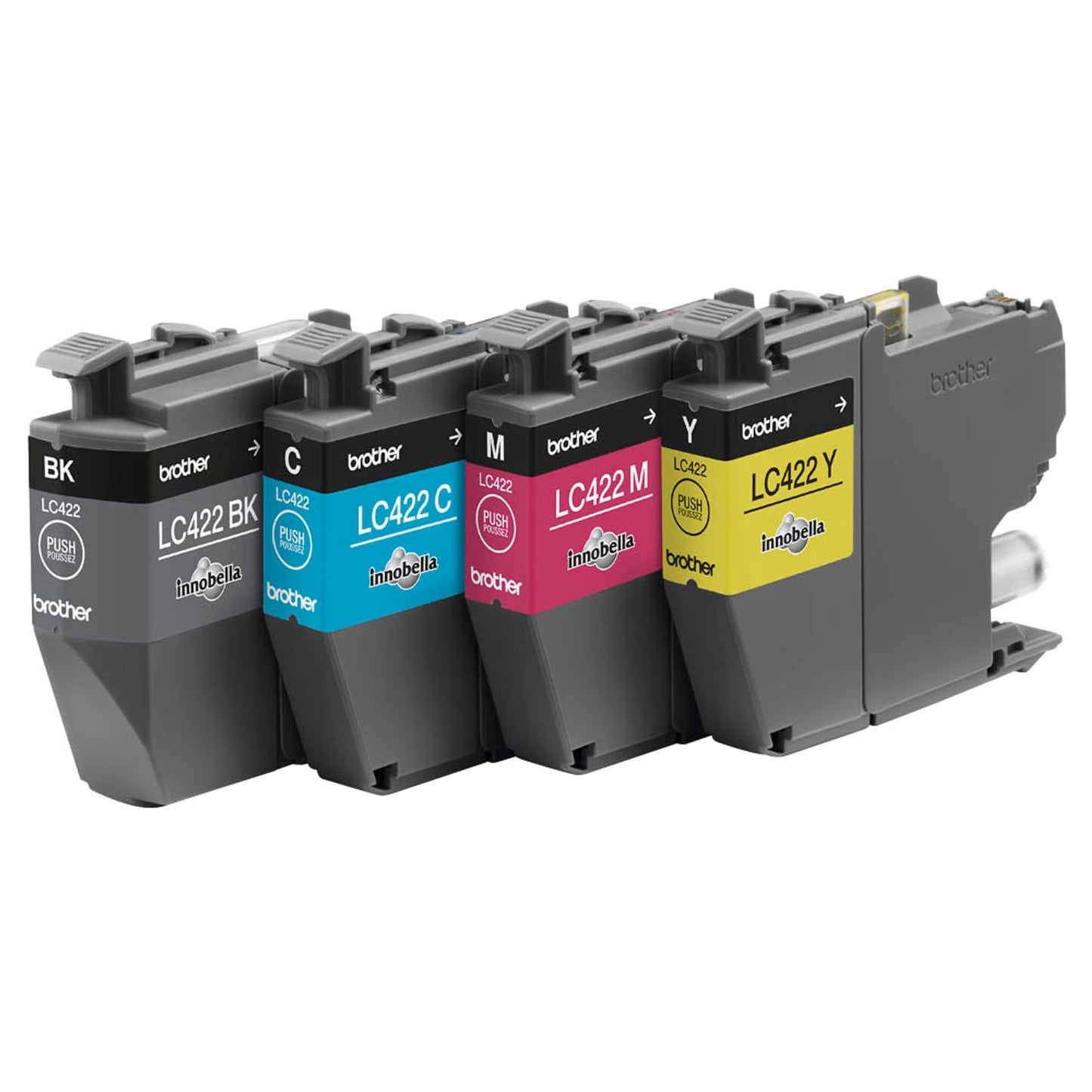 brother LC-422VAL schwarz, cyan, magenta, gelb Druckerpatronen, 4er-Set | LC422VAL | 1 Pack = 4 St.