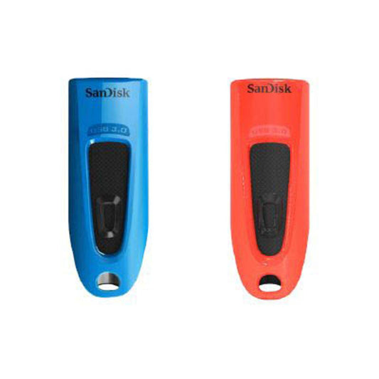 SanDisk USB-Sticks Ultra rot, blau 32 GB | SDCZ48-032G-G462 | 1 Pack = 2 St.