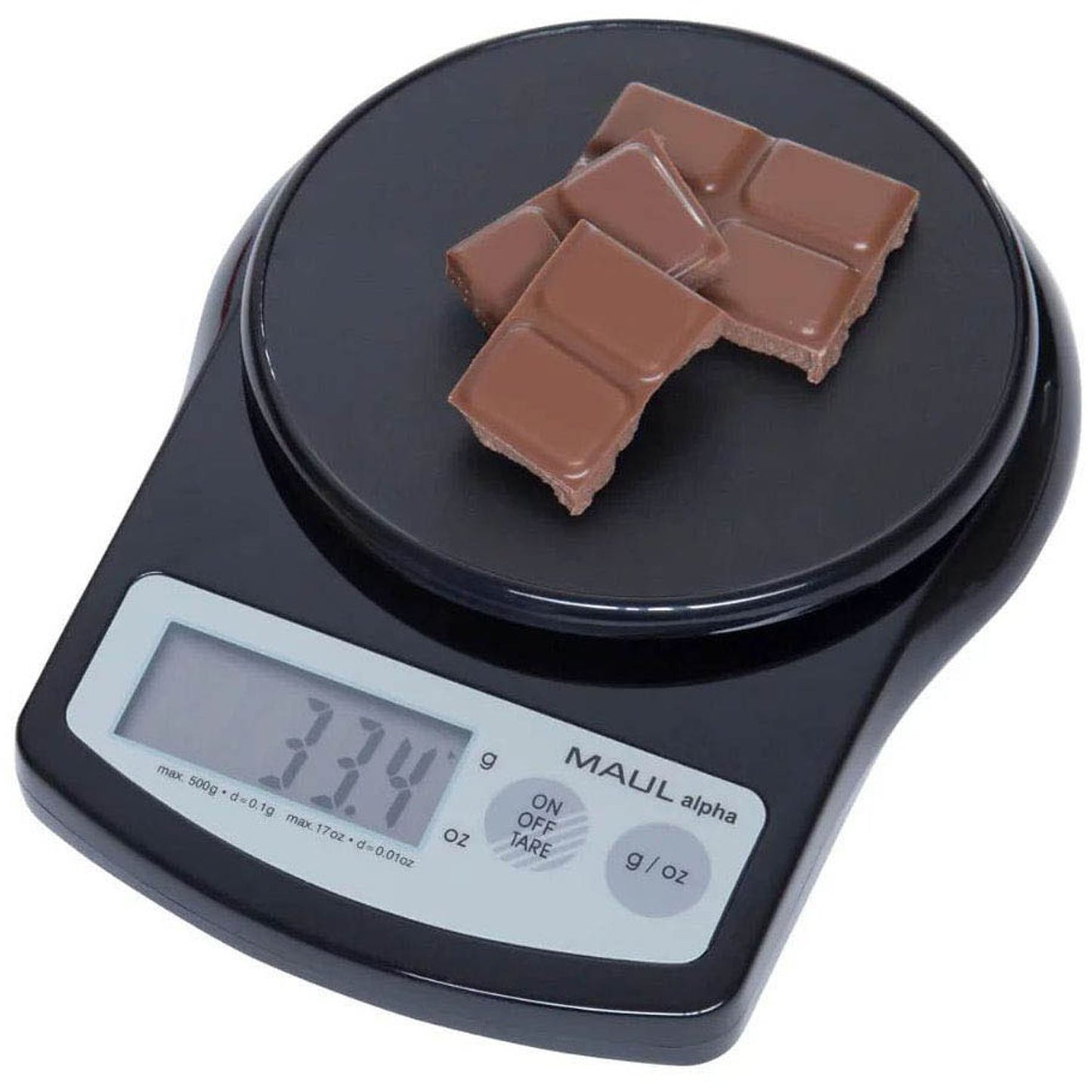 MAUL Briefwaage alpha schwarz für max. 0,5 kg | 1640590