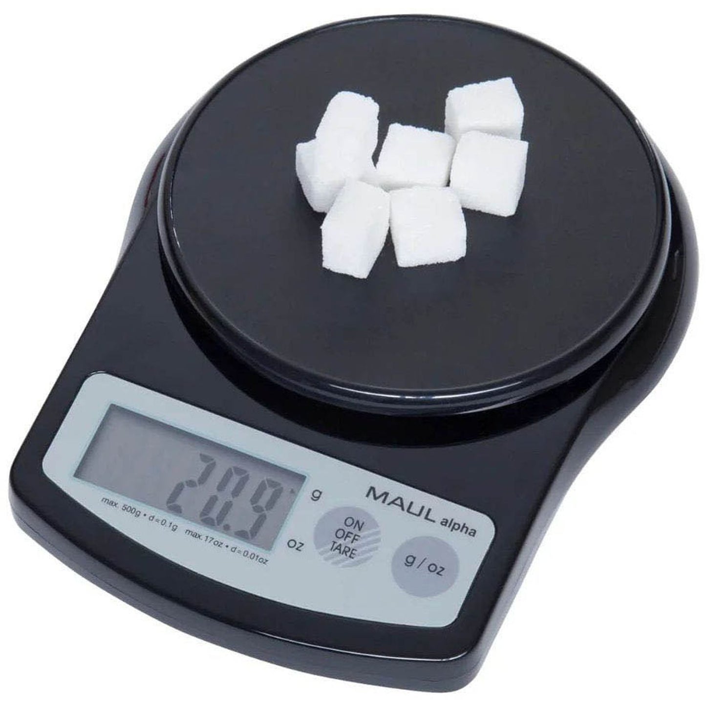 MAUL Briefwaage alpha schwarz für max. 0,5 kg | 1640590