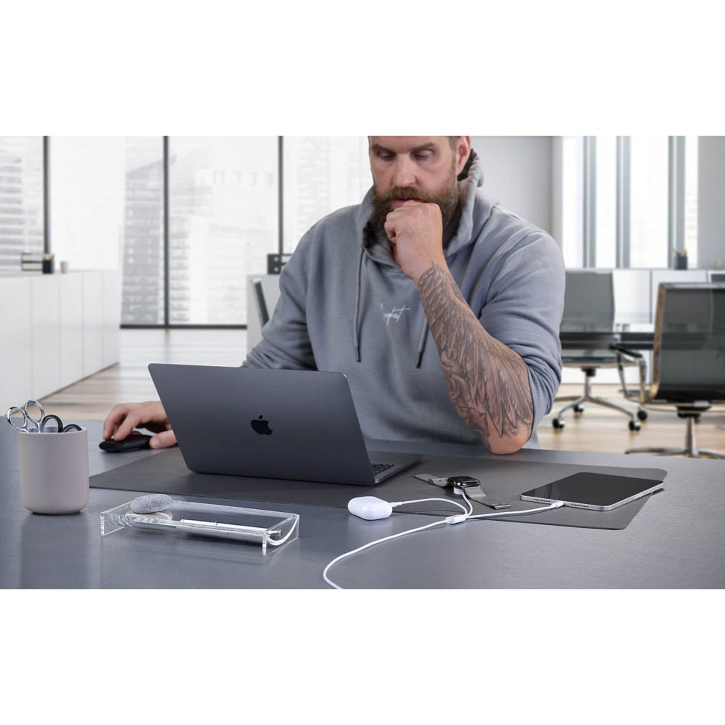 XLAYER Induktive Ladestation weiß, Kabellänge: 1,5 m, 22,5 Watt | 219321