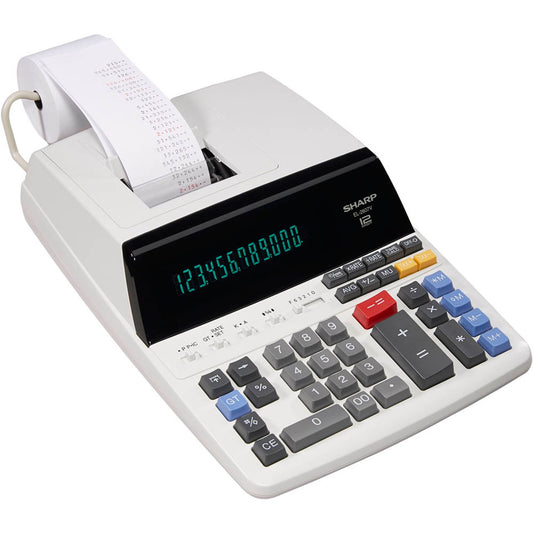 SHARP EL-2607V Tischrechner druckend lichtgrau | SH-EL2607V