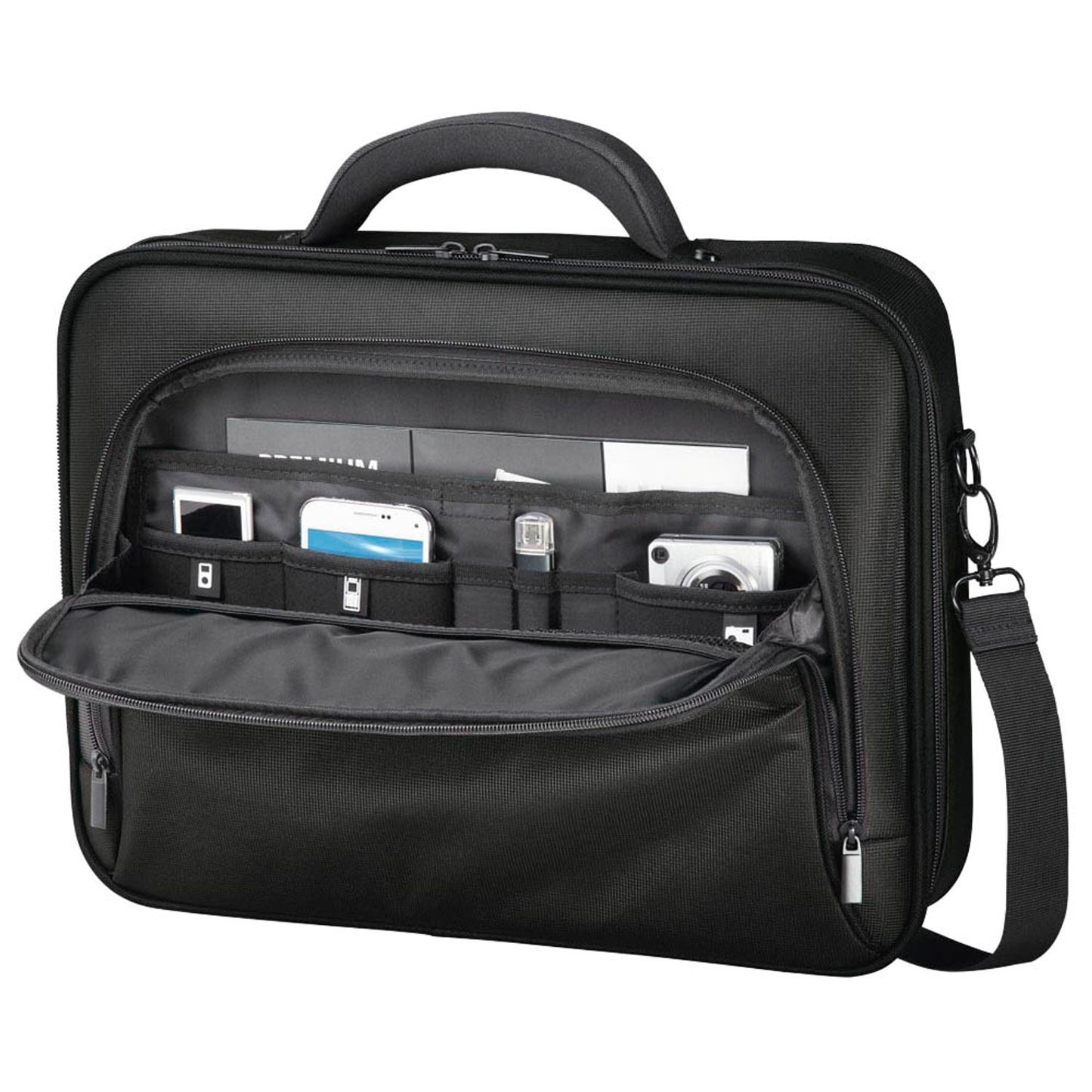 hama Laptoptasche Miami Kunstfaser schwarz