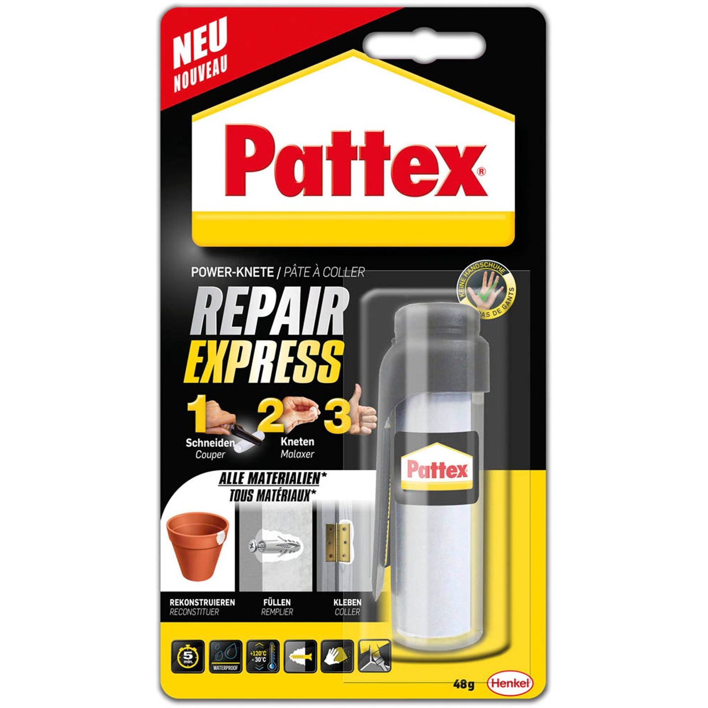 Pattex Express Power Reparaturknete 48,0 g | 9H PRE7N