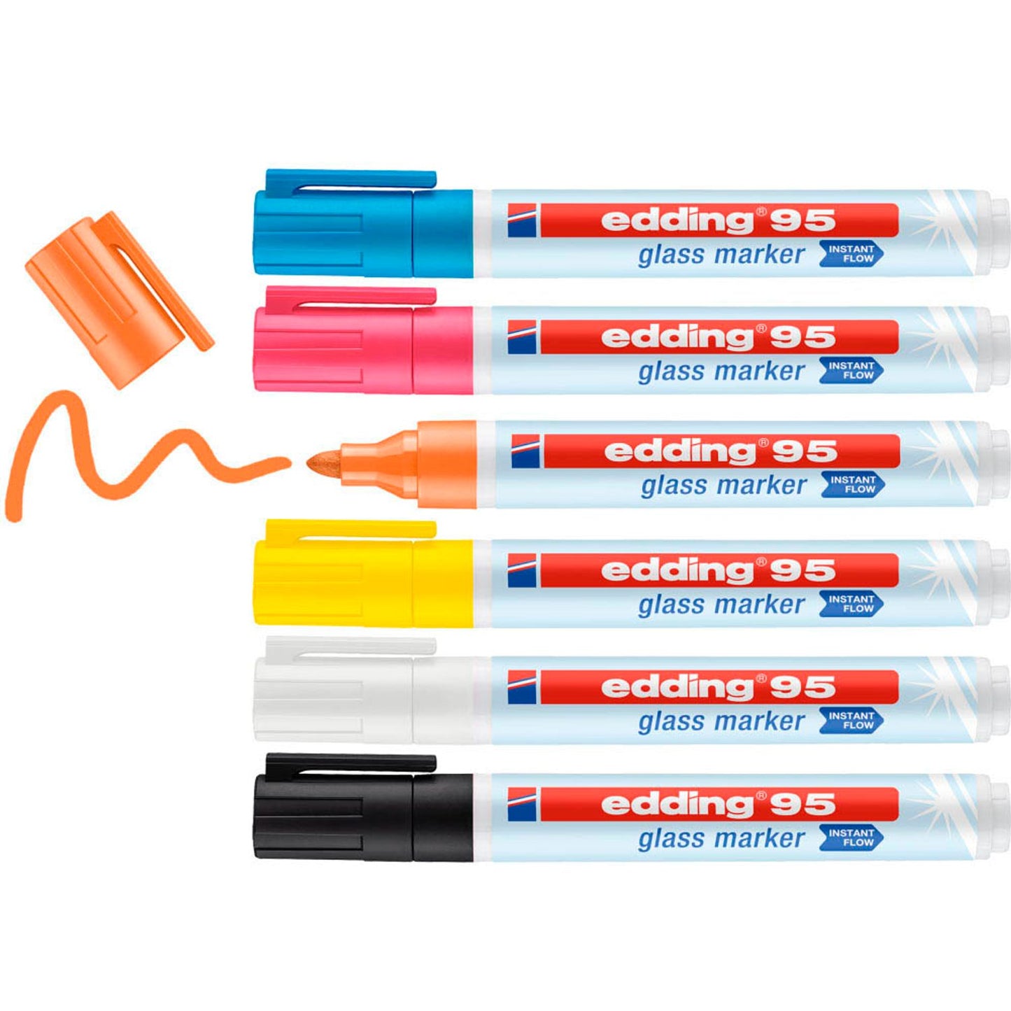edding 95 Glasboardmarker farbsortiert 1,0 - 5,0 mm