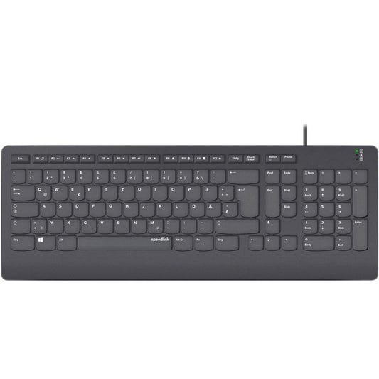 speedlink HI-GENIC Tastatur kabelgebunden schwarz | SL-640009-BK