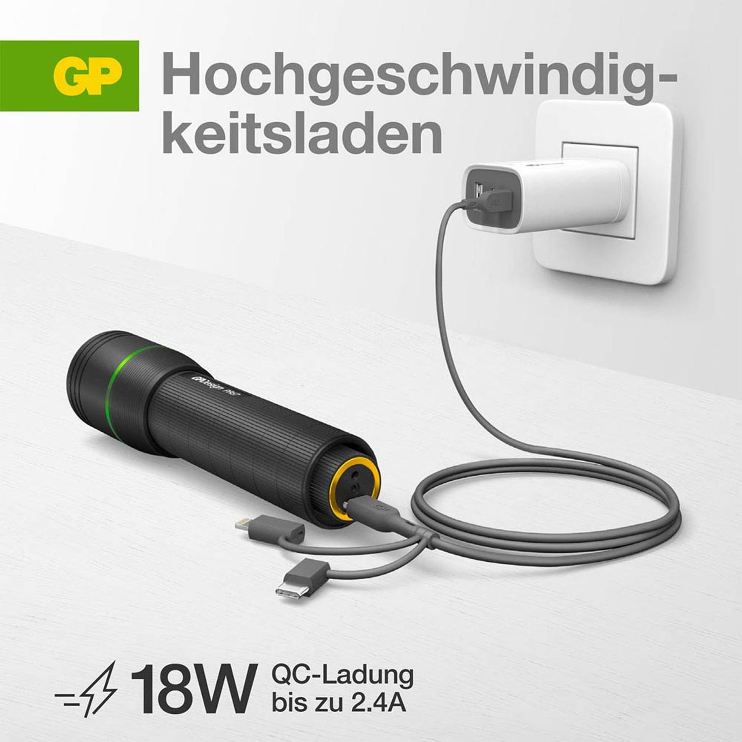 GP USB 2.0 A Kabel 1,0 m grau | GPCBCY1NGYUSB313