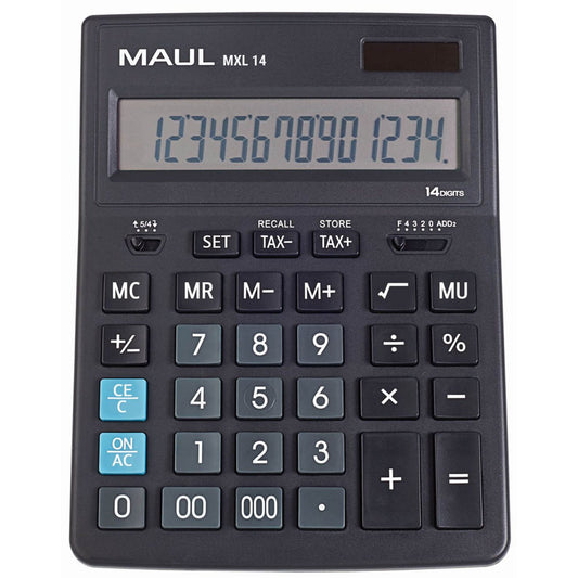 MAUL MXL 14 Tischrechner schwarz | 7267490