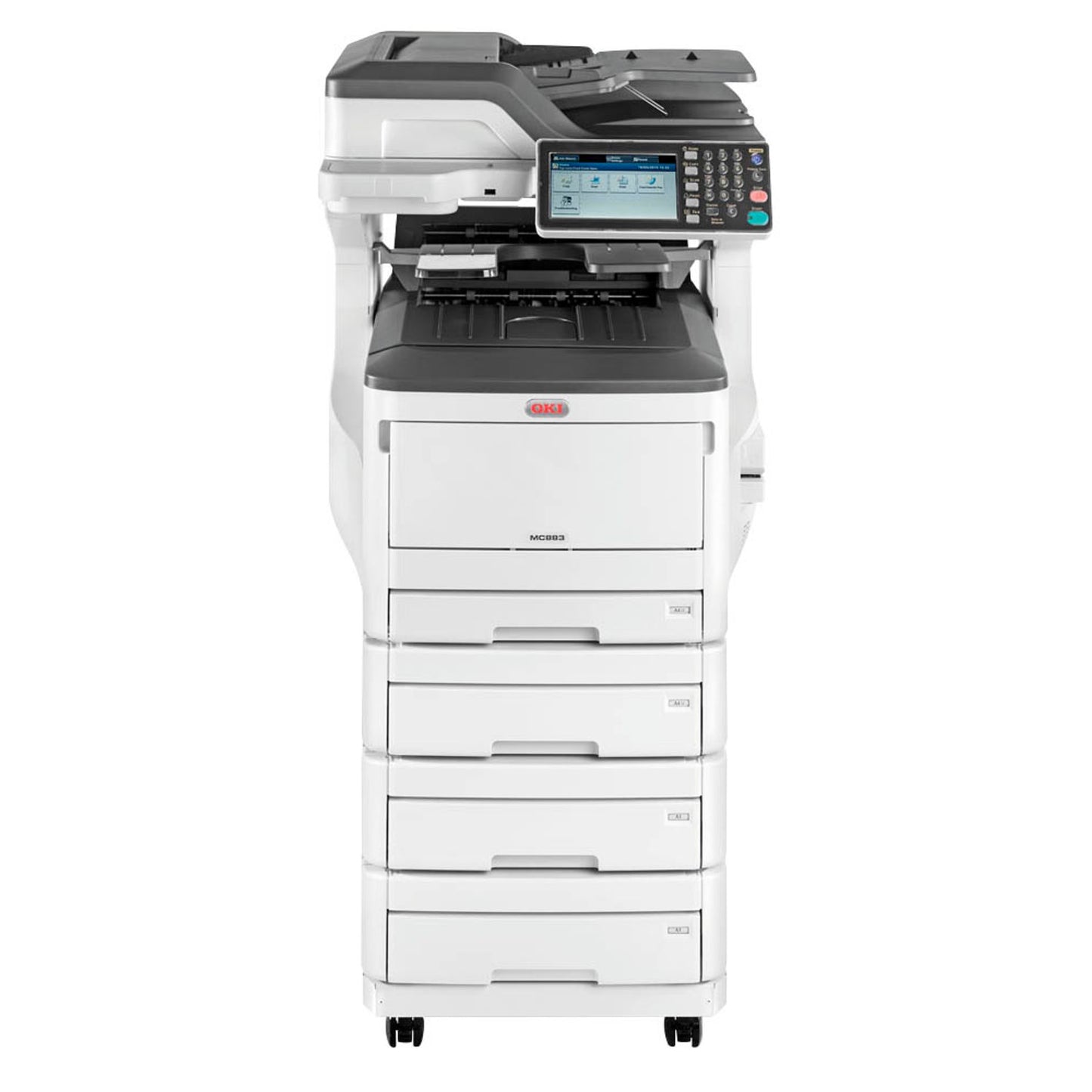 OKI MC883dnv 4 in 1 Farblaser-Multifunktionsdrucker weiß | 9006109