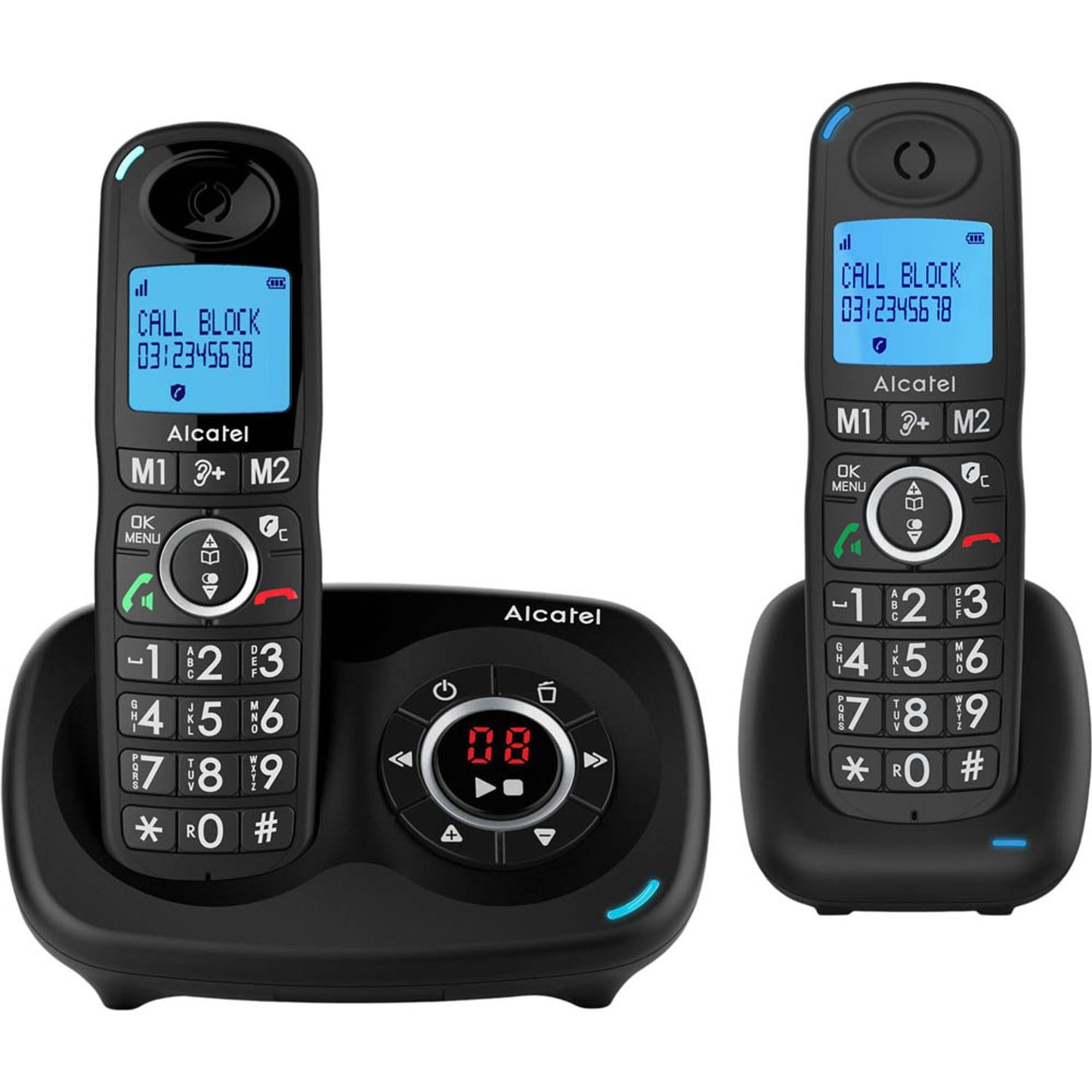 Alcatel XL595B Voice Duo Schnurloses Telefon schwarz