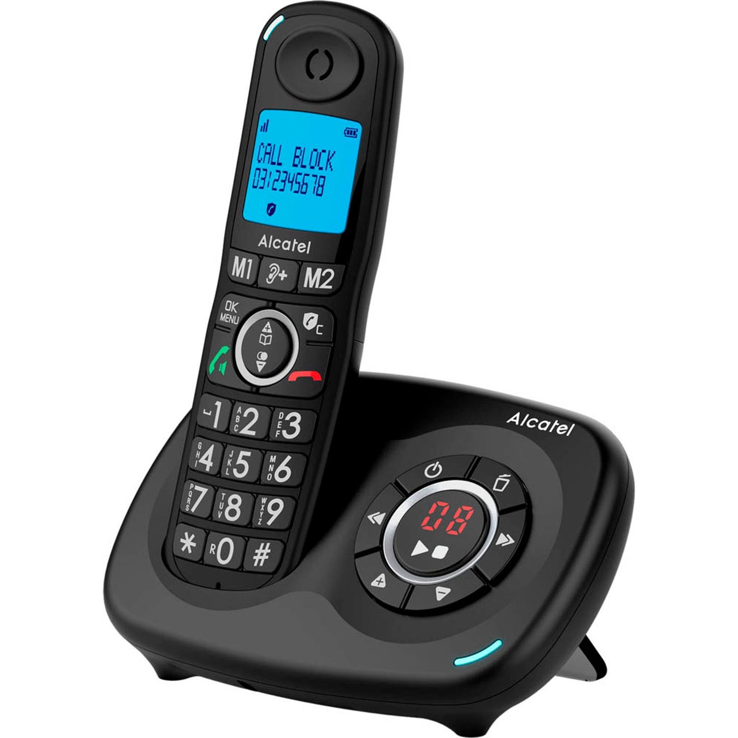 Alcatel XL595B Voice Duo Schnurloses Telefon schwarz