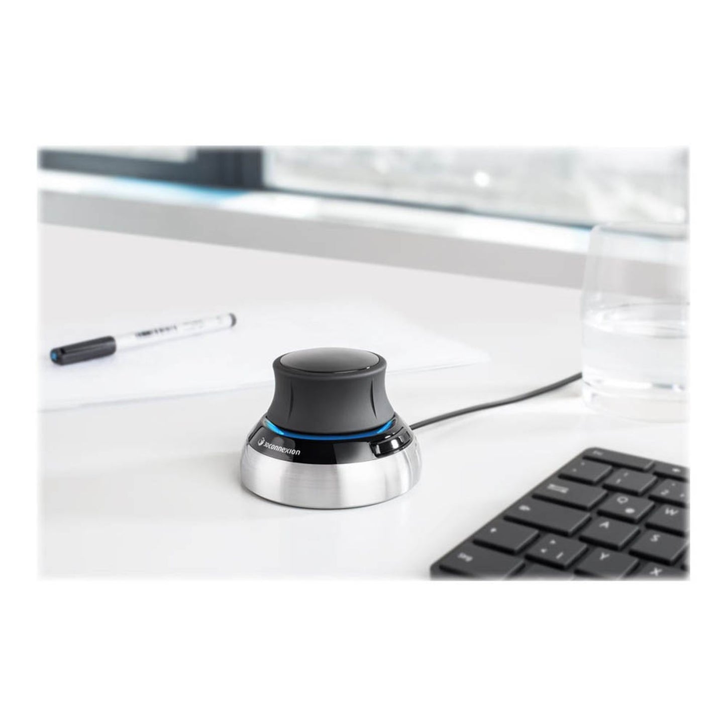 3Dconnexion SpaceMouse Compact Maus kabelgebunden schwarz, silber | 3DX-700059