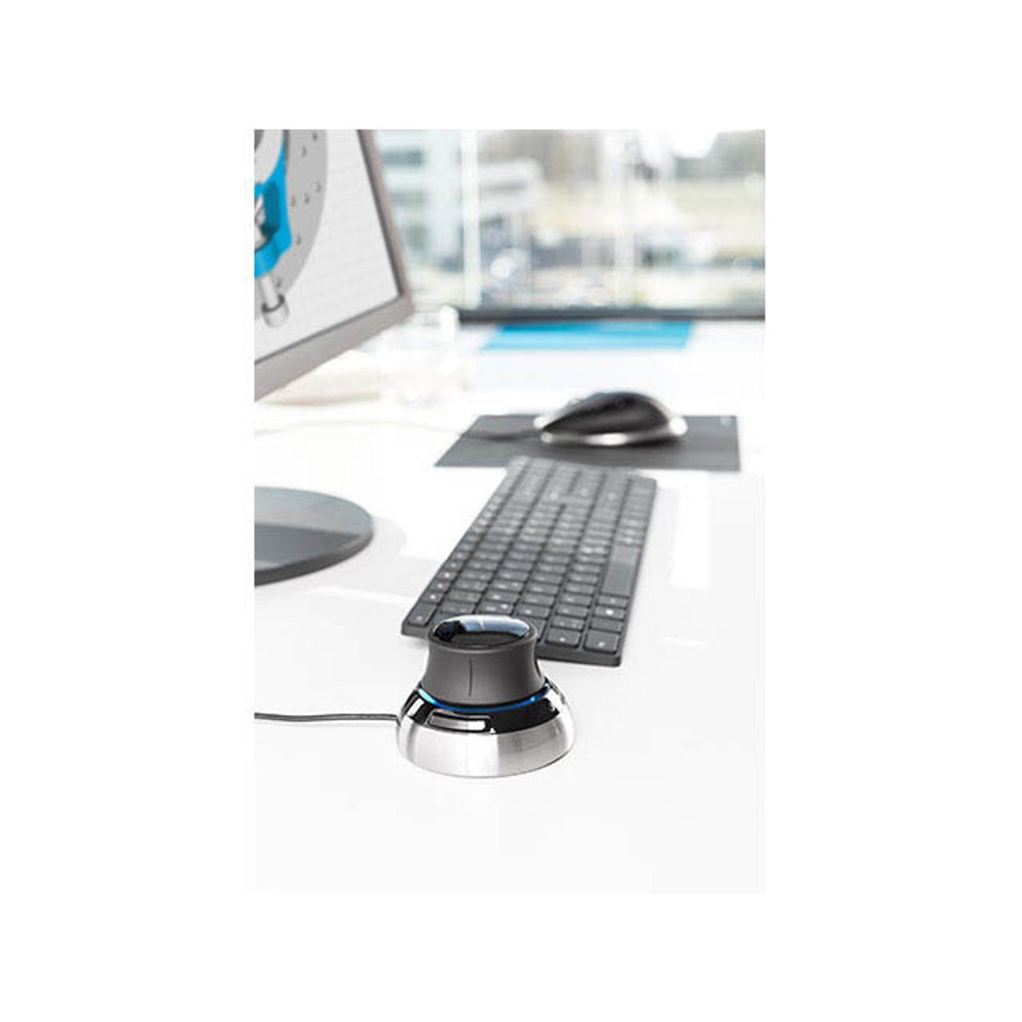 3Dconnexion SpaceMouse Compact Maus kabelgebunden schwarz, silber | 3DX-700059