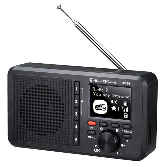 Albrecht DR 86 Senior Radio schwarz | 27861