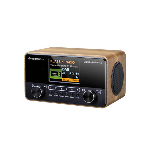 Albrecht DR 865 Radio braun, schwarz | 27865