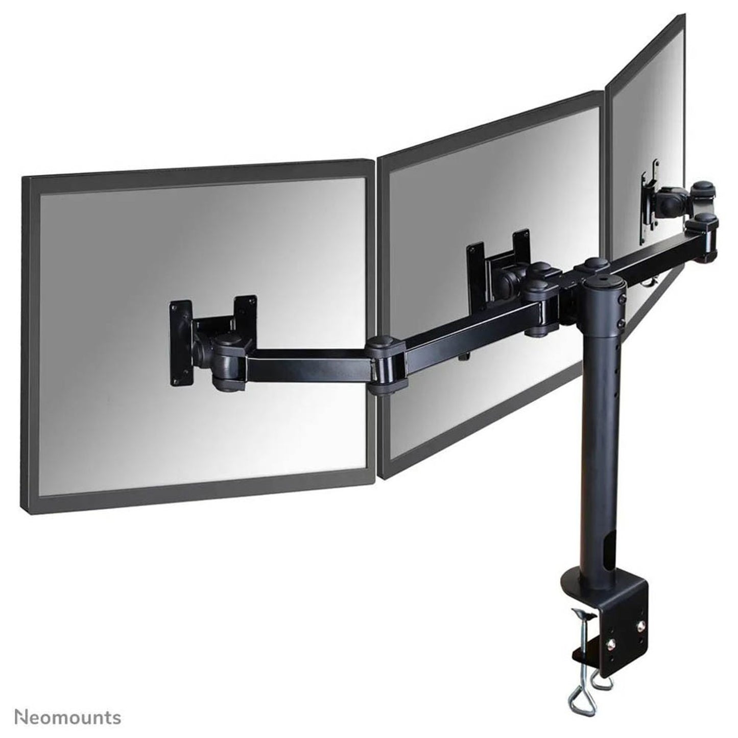 Neomounts Monitor-Halterung schwarz für 3 Monitore, Tischklemme | FPMA-D960D3