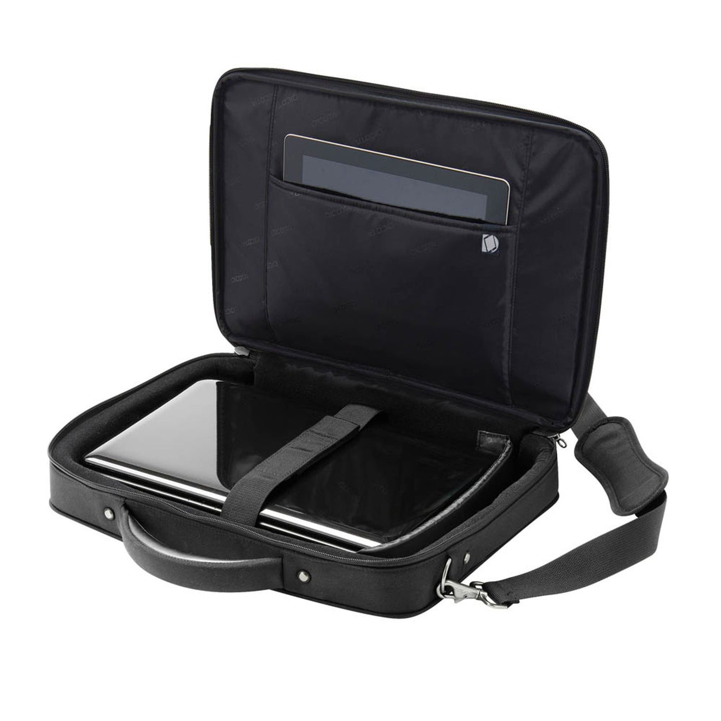 DICOTA Laptoptasche Eco Multi COMPACT Kunstfaser schwarz bis 39,6 cm (15,6 Zoll) | D30143-RPET
