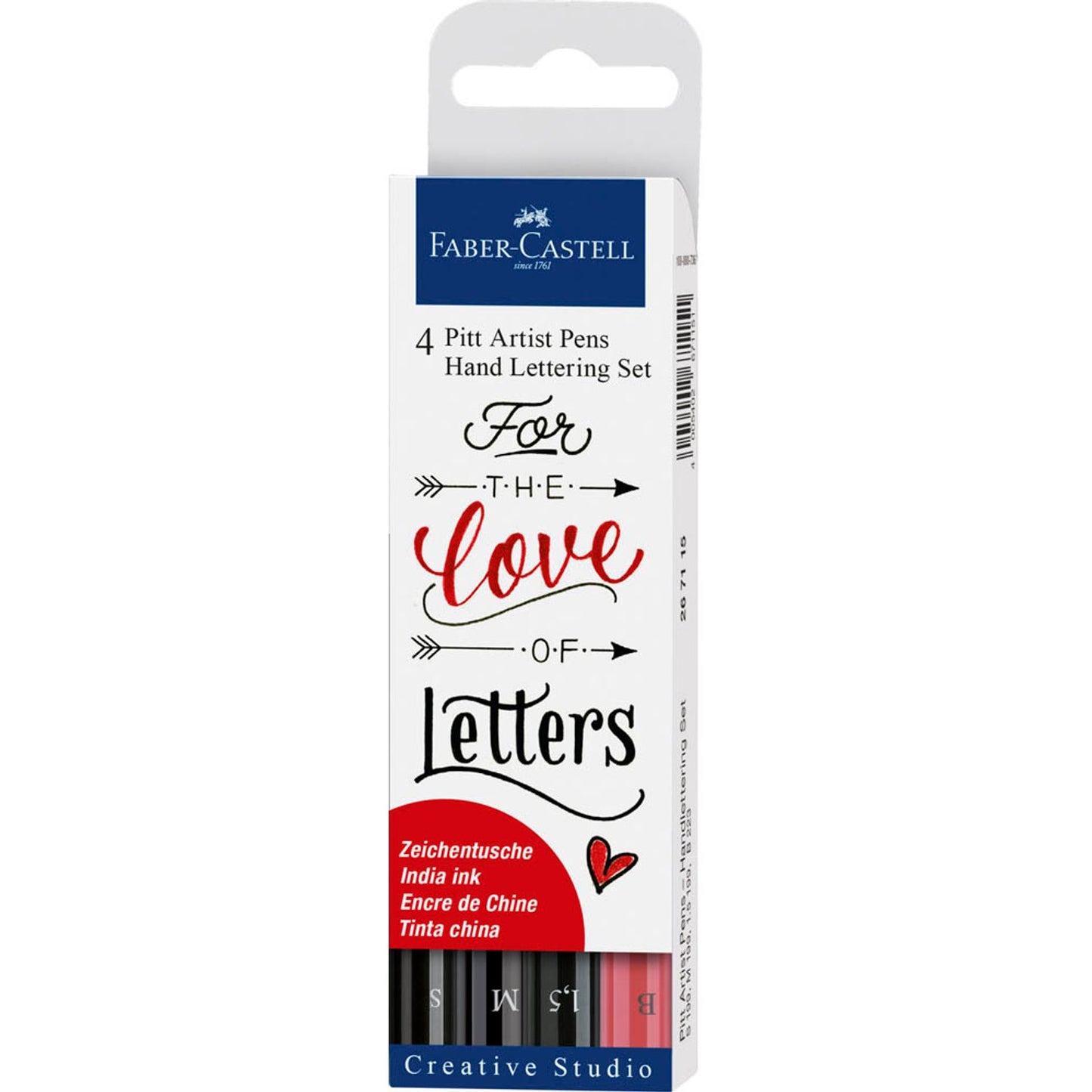 FABER-CASTELL Pitt Artist Pen Handlettering-Set farbsortiert | 267115