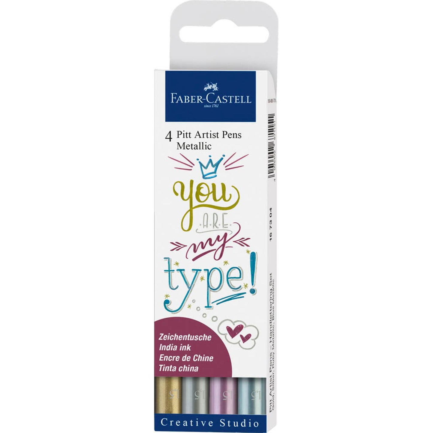 FABER-CASTELL Pitt Artist Pen Metallic Lackmarker farbsortiert 1,5 mm | 167304