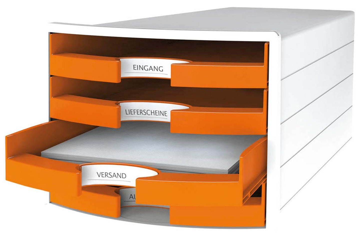 HAN Schubladenbox IMPULS DIN C4 mit 4 Schubladen