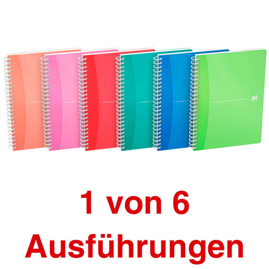 OXFORD Collegeblock My Colours Spiralbuch kariert DIN A5 ohne Rand | 100102483