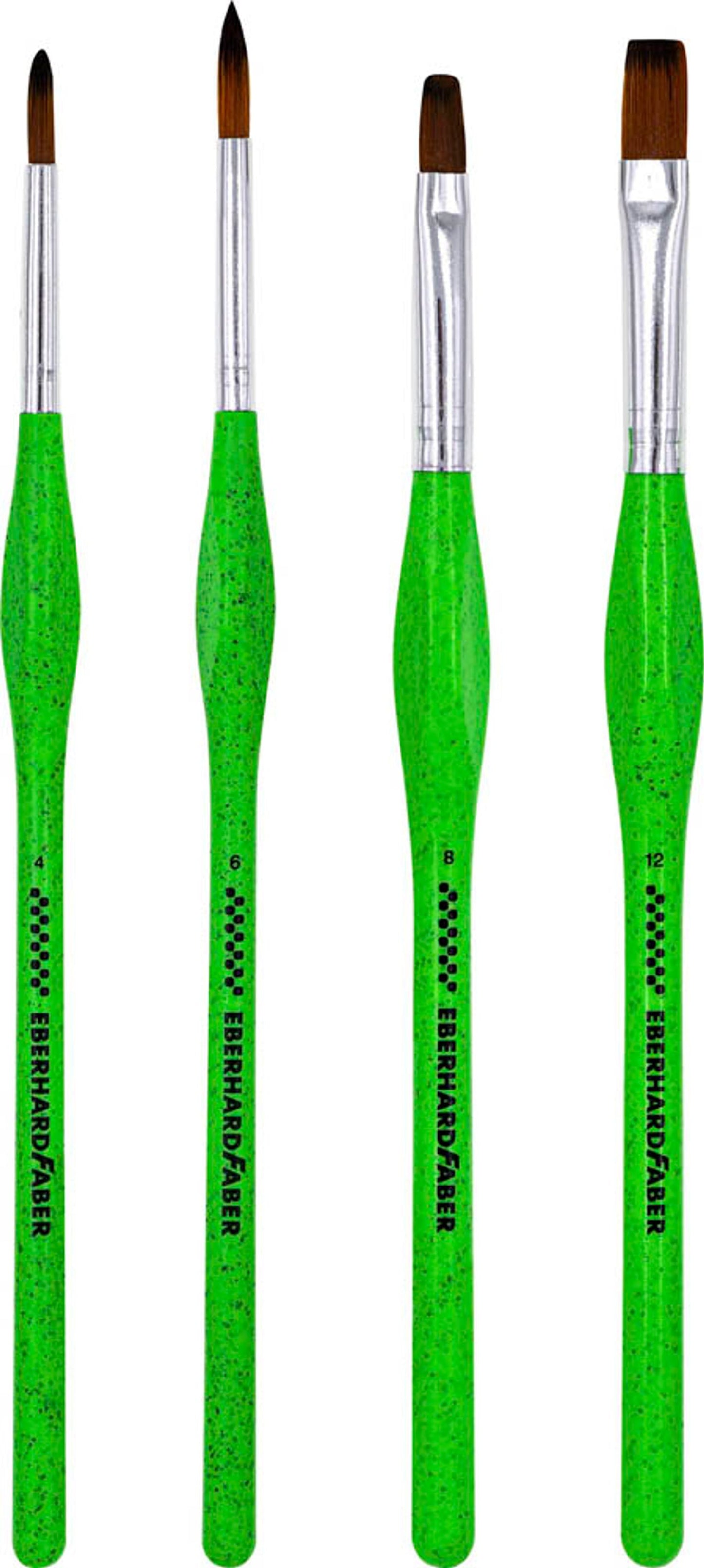 EBERHARD FABER Green Winner Pinsel-Set, 4-teilig