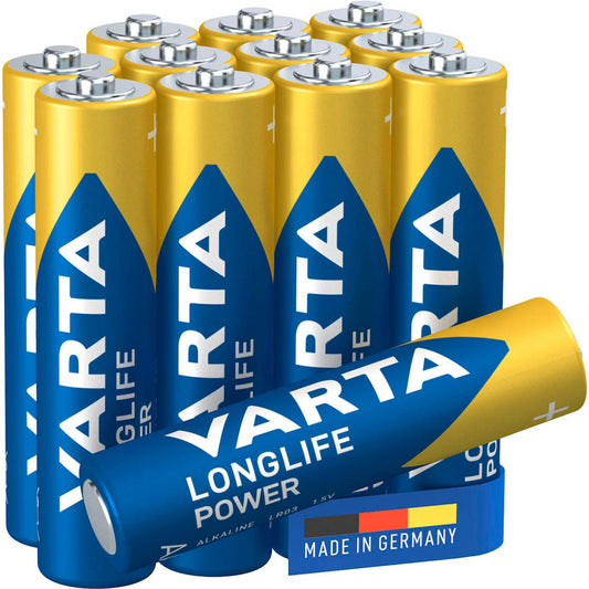 VARTA Batterien LONGLIFE Power Micro AAA 1,5 V | 4903301112 | 1 Pack = 12 St.
