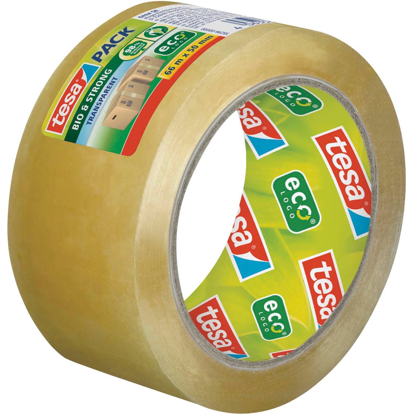 tesa Packband pack® BIO & STRONG transparent 50,0 mm x 66,0 m | 58296-00000-01
