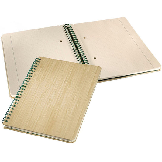 SIGEL Notizbuch Bambus ca. DIN A5 punktraster, beige Hardcover 160 Seiten | CO672