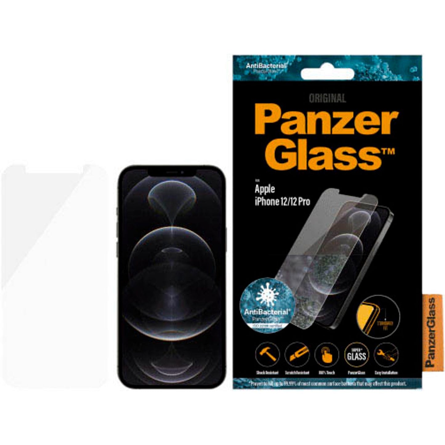 PanzerGlass™ Display-Schutzglas für Apple iPhone 12, iPhone 12 Pro | 2708
