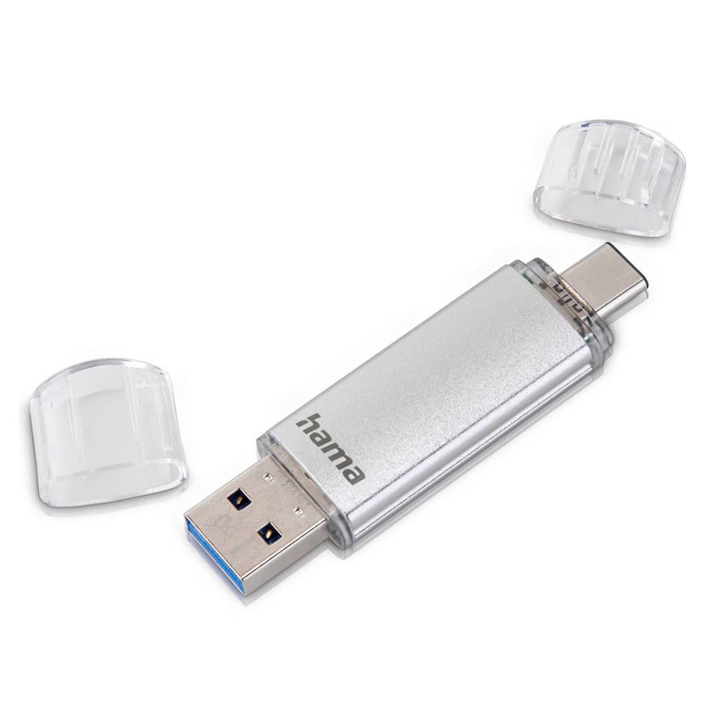hama USB-Stick C-Laeta silber