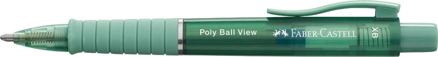 FABER-CASTELL Kugelschreiber Poly Ball View, Schreibfarbe: blau, 1 St.