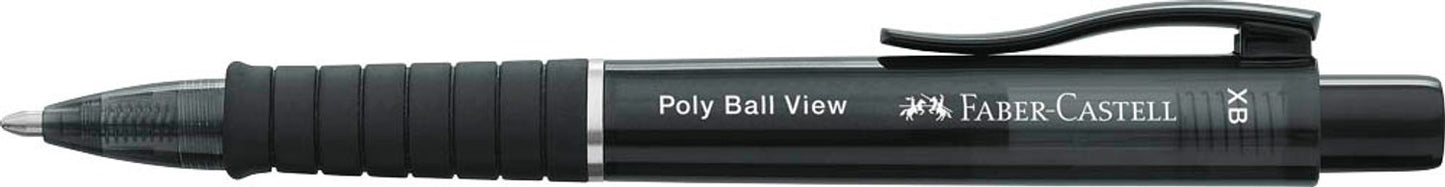 FABER-CASTELL Kugelschreiber Poly Ball View, Schreibfarbe: blau, 1 St.