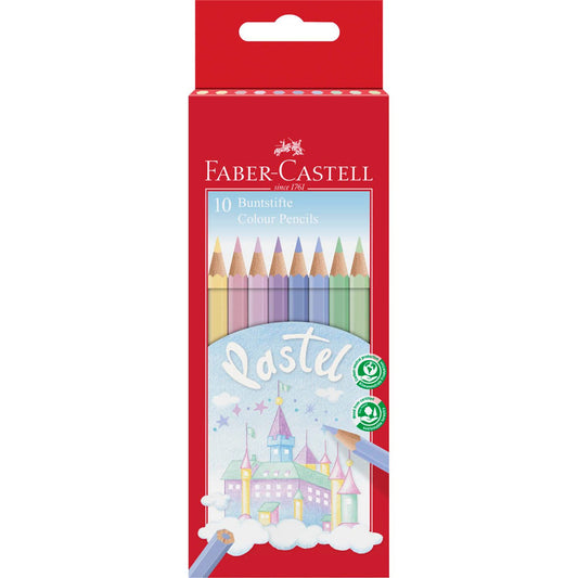 FABER-CASTELL Colour Pencils Pastel Buntstifte farbsortiert | 111211