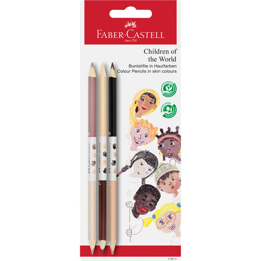 FABER-CASTELL Children of the World Buntstifte farbsortiert | 116511