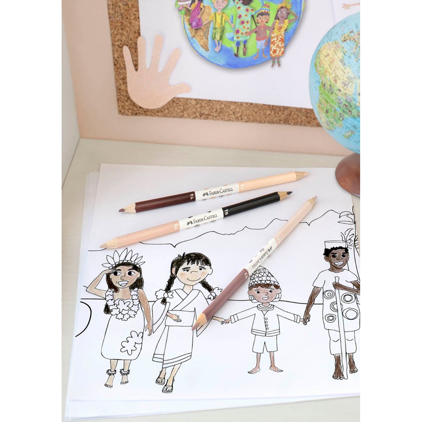 FABER-CASTELL Children of the World Buntstifte farbsortiert | 116511