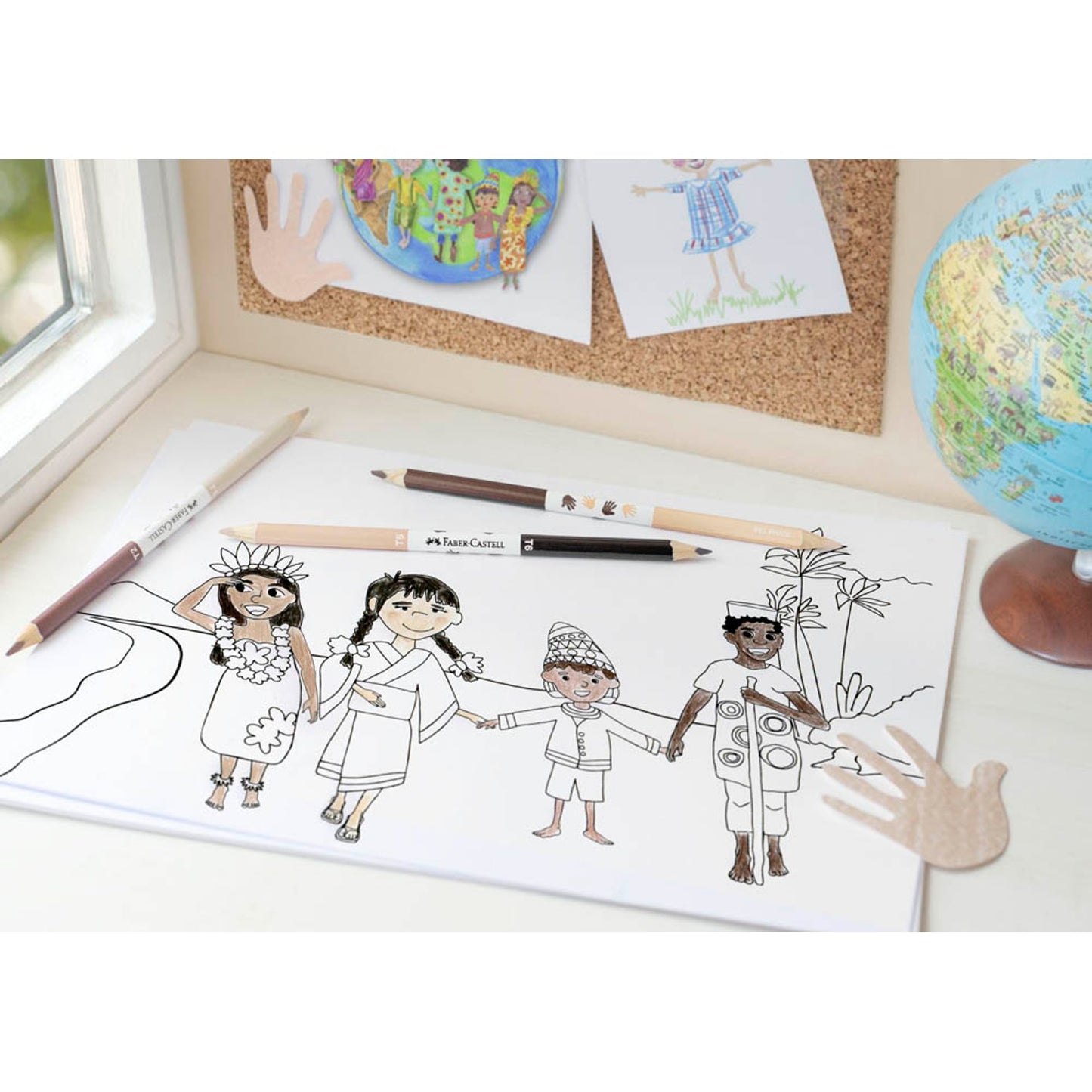 FABER-CASTELL Children of the World Buntstifte farbsortiert | 116511