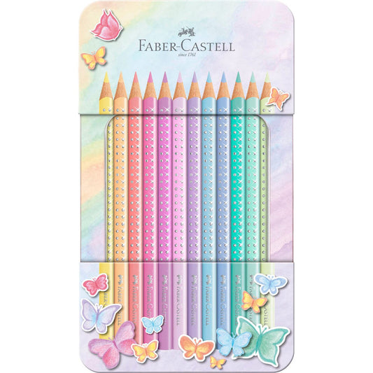 FABER-CASTELL Sparkle Pastell Buntstifte farbsortiert | 201910