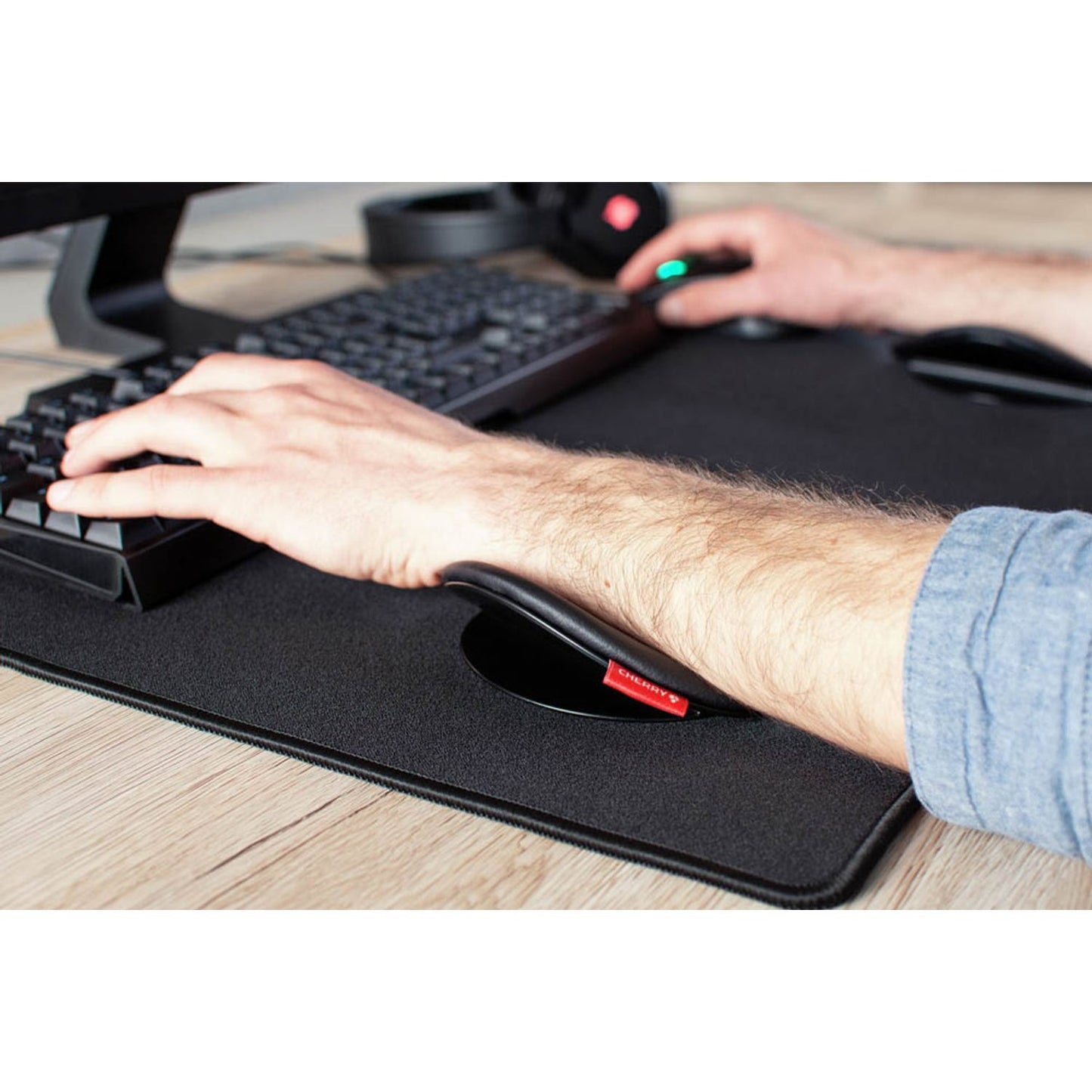 CHERRY Handballenauflage Slidepad Ergo schwarz | JA-0650-2
