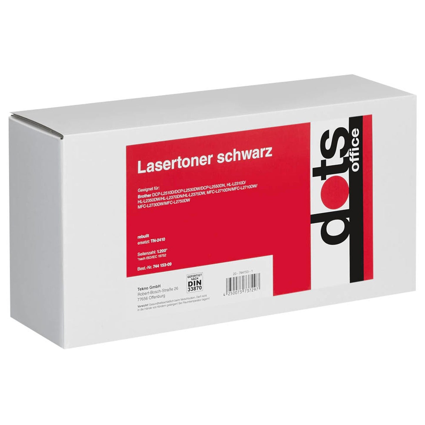 dots schwarz Toner kompatibel zu brother TN-2410 | 1267,0000-DOTS
