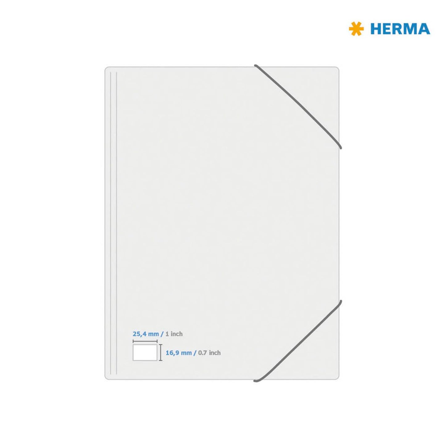 HERMA Etiketten weiß 25,4 x 16,9 mm | 4334 | 1 Pack = 25 Blatt