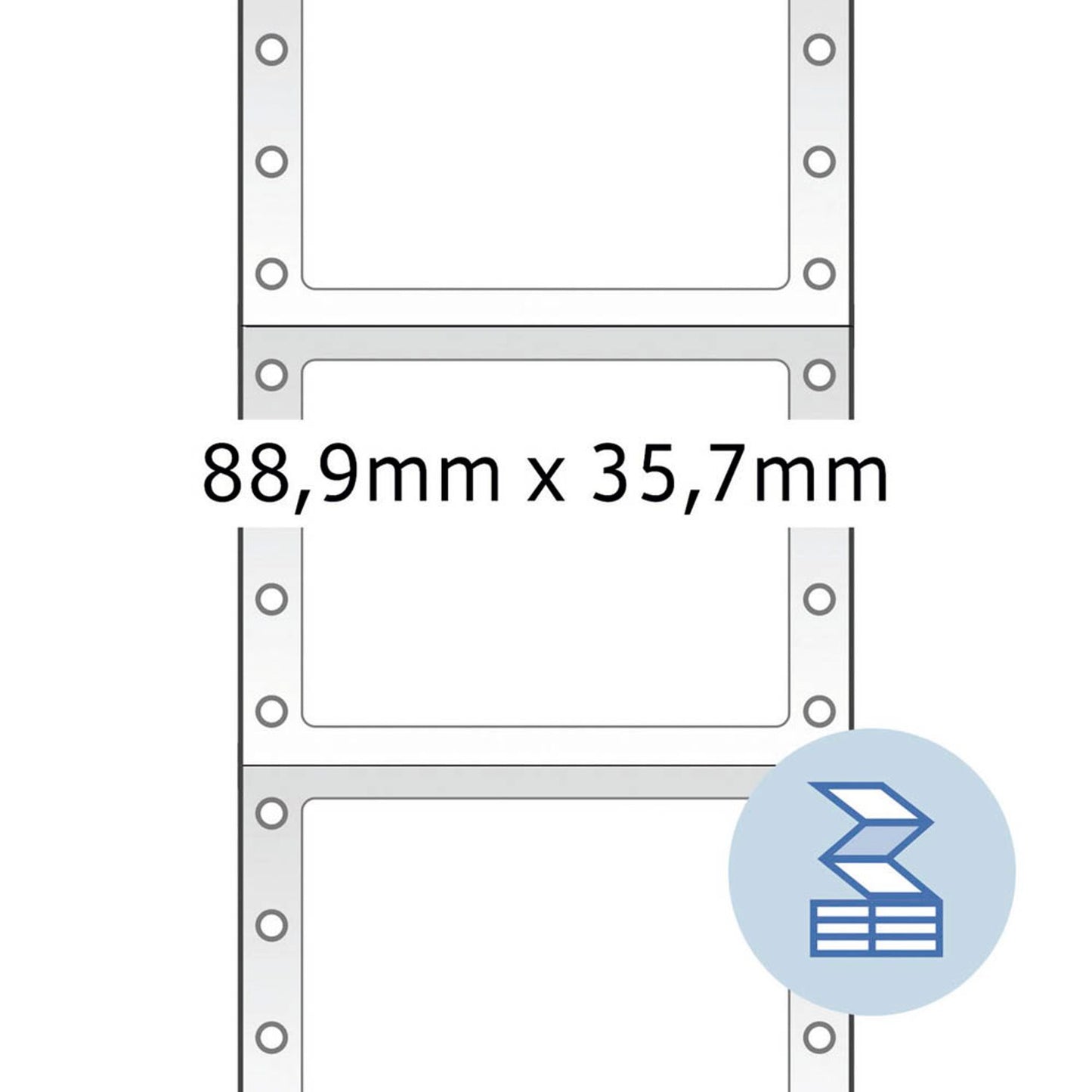 HERMA Computer-Endlosetiketten rot 88,9 x 35,7 mm | 8182 | 1 Pack = 2.000 Etiketten