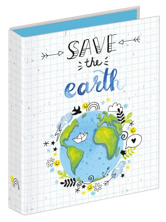 VELOFLEX Save the earth Ringbuch 2-Ringe Motiv DIN A5