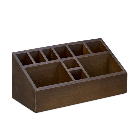 relaxdays Schreibtisch-Organizer braun Bambus 10 Fächer 23,0 x 10,0 x 10,0 cm | 10023272_0