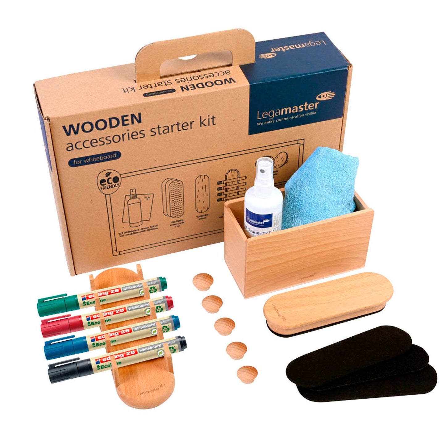 Legamaster Moderationszubehör WOODEN 17 Teile | 7-125600