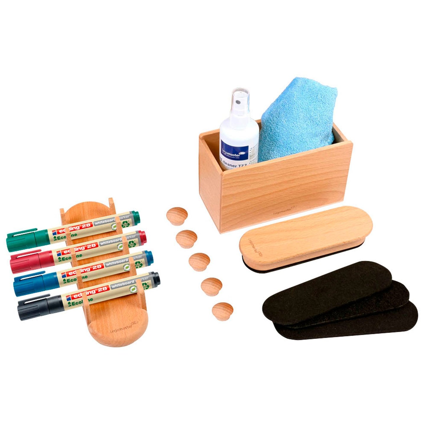 Legamaster Moderationszubehör WOODEN 17 Teile | 7-125600
