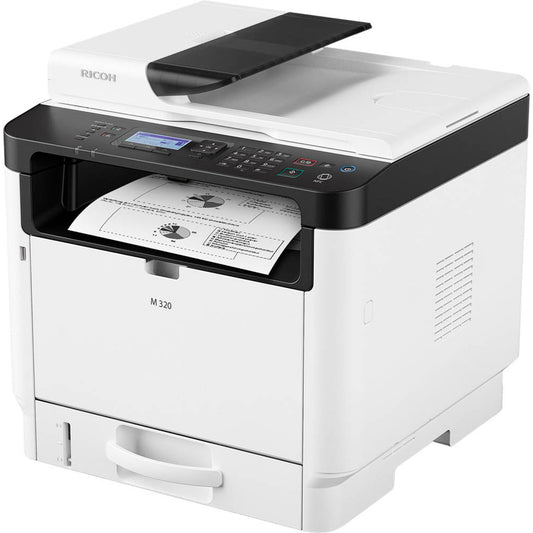 RICOH M 320 3 in 1 Laser-Multifunktionsdrucker grau | 9P01749